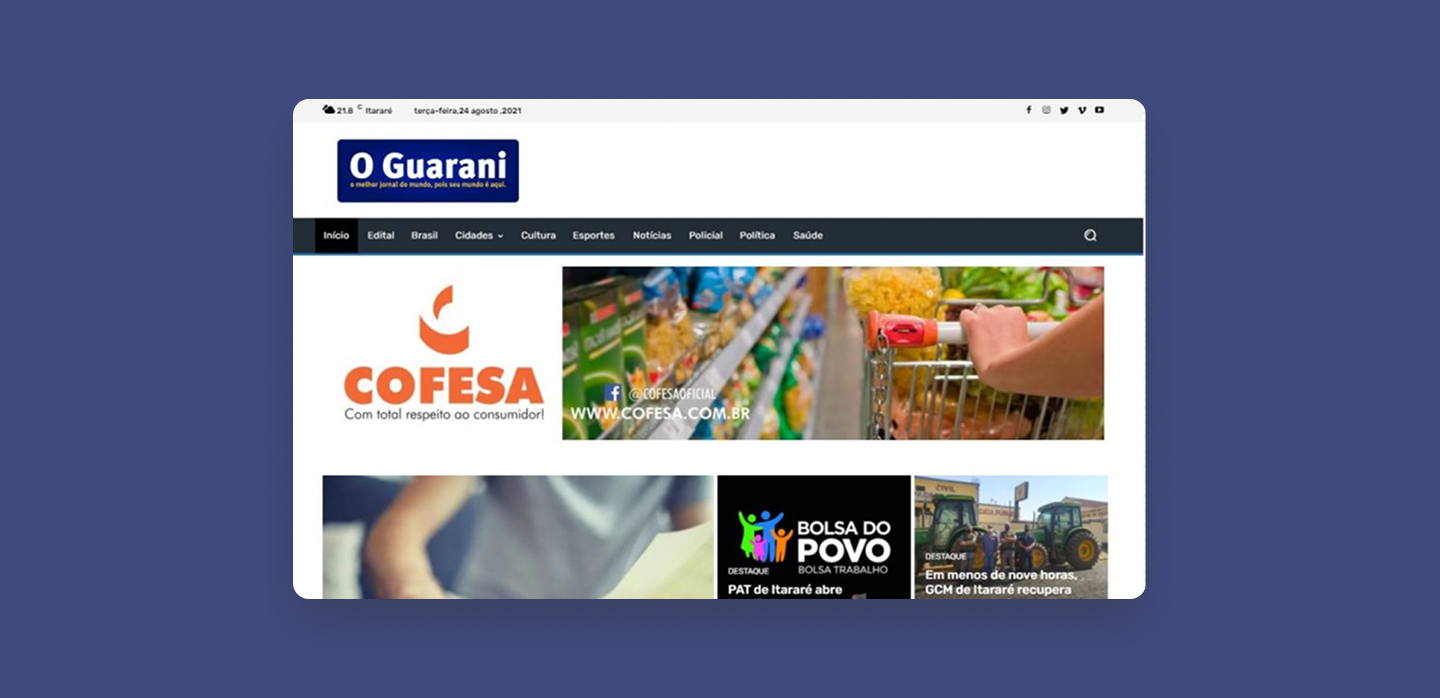 Projetos - Jornal o Guarani